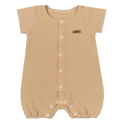 Комбинезон песочник с коротким рукавом Leo 2021А-8 бежевый 1